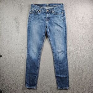 7 for All Mankind Jeans‎ Women 26 Skinny Zip Fly Blue